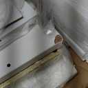 SUPERJARE Vanity Desk with Drawers, 47 inch Computer Desk, Modern Simple Home Office Desks, Makeup Dressing Table for Bedroom - White and Gold