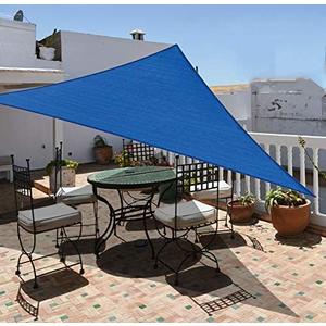 Garden EXPERT 16'x16'x23' Sun Shade Sail Blue Right Triangle Canopy Sail Shade Cloth for Patio Garden Outdoor Backyard