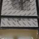 Egofine 12x12 Frame, Made of Solid Wood with HD Plexiglass for Pictures 8x8 with Mat or 12x12 without Mat, Wall Mounting Display, Set of 4, Black