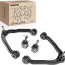 A-Premium Set of 4, Front Upper Control Arm, Lower Ball Joint, Compatible with Chevrolet & GMC & Cadillac - 1999-2007 - Silverado Sierra Tahoe Yukon Suburban Avalanche Savana Express Escalade