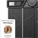Large Automatic Chicken Coop Door with LCD Display, Aluminum Automatic Chicken Door with Anti-Pinch & Battery Powered, Manual & Timer Mode, Chicken Door for Chickens, Ducks, and Geese