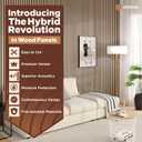 Avana Acoustic Wood Wall Panels – 47.2 X 12.6 White Oak Acoustic Panels 2 PCs – Modern Wall Panels for Interior Wall Decor for Homes, Offices, Studios – Sturdy and Durable Wood Panels for Wall