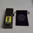 Tarot Cards for Beginners, Classic Tarot Cards with Meanings on Them, Durable Tarot Cards with Guide Book for Beginners (Black)