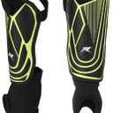 Soccer Football Shin Guards with Ankle Protection, Super Protective Flexible Low-Profile Adult,Youth, Junior (Small)
