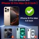 LEKEVO Magnetic for iPhone 16 Pro Max Case [Compatible with MagSafe][Built-in Camera Lens Protector] Slim Soft Silicone Bumper Shockproof Metallic Luster Phone Case (Gold)
