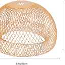 Luxshiny Wire Lampshade Birdhouse Shape 3.93X3.93X2.36 Inch Iron Wire Decorative Hanging Lamp Shade Soft Light Cover for Home Office Lighting
