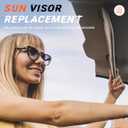 Sun Visor Replacement Compatible with 1999-2014 Chevrolet Express GMC Savana 1500, 1999-2019 Chevrolet Express 2500 3500 GMC Savana 2500 3500 4500 Replace 84054688 84054695