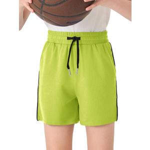 Haloumoning Boys Mesh Athletic Shorts Kids Quick Dry Side Slit Basketball Gym Shorts with Pockets 5-14 Years