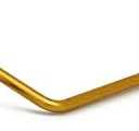 Qualihome Universal Toilet Tank Flush Lever, Chrome Finish Handle with Metal Nut, Fits Most Toilets (Side Mount)