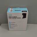 Mini Hot and Iced Coffee Maker Single Serve, for K Cup and Ground, 6 to 14 Oz Brew Sizes, with Recipe Book, for Home, Travel, RV, Office and Dorm, Classic Black (2.0 Version)