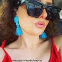 FEISEDY Vintage Square Cat Eye Sunglasses Women Trendy Cateye Sunglasses B2473