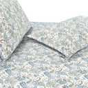 Elegant Comfort Amelia Paisley Printed 6-Piece Sheet Set, Deep Pocket 1500 Premium Hotel Quality, Fade and Wrinkle Resistant, Fitted Sheets with Smart Pockets, Paisley Sheet Set, King, Teal