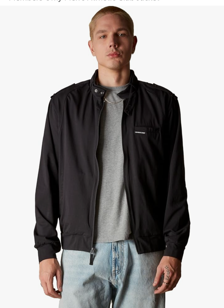Members Only Men's Athletic Club Jacket medium