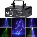 Laser Lights DJ Lights, Olaalite Animation 3D Full Color Stage Laser Light with Sound Activated & DMX Control, Great for Party Disco Lights Bar Club Stage & DJ Lighting