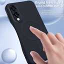 for Galaxy S25 Edge Case Magnetic,Wireless Charging,Slim Soft TPU Silicone Cover Phone Case for Galaxy S25 Edge,Black,MUS-MFCX-11-01