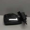 Right Passenger Side Mirror Fits 2021-2025 Ford F150 With Manual Folding Power Glass Heated Blind Spot Turn Signal Puddle Light Temperature Sensors Matte Black Replace#ML3Z17682SA(13Pins)