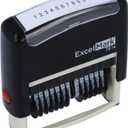 ExcelMark 13 Band Self-Inking Number Stamp - 2" x 1/4" Impression - Black Ink (7814)