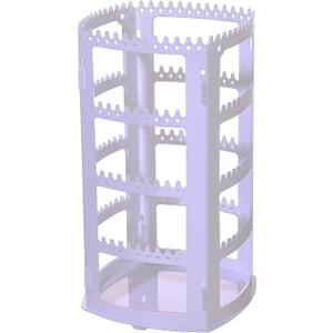 Sooyee White Earring Organizer,360 Rotating Earring Holder,4 Tiers Jewelry Rack Display Classic Stand, 156 Holes and 160 Grooves for Necklaces Earrings Piercings