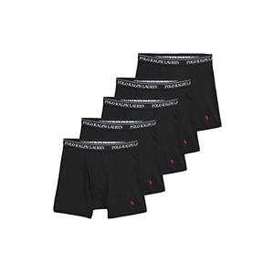 POLO RALPH LAUREN 5-Pack Boxer Brief Black 1 LG