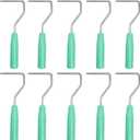 10 Pack Paint Roller Frame Fits for 3-4 Inch Rollers, 8 Inch Long Paint Roller Handle, Painting Supplies for Wall House Homes, Green