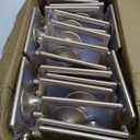 20 Pack Double Sided Standing Picture Frame 4x6 Plastic Photo Frame Bulk White Picture Display Holder Stand for Table Number, Menu, Wedding, Christmas,Thanksgiving,Fall Decor (Champagne Gold)