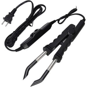Hair Extension Connector Iron, Adjustable Temperature Hair ConnectorProfessional Hair Extensions Tool for Home and Salon Use Black US Plug 110V