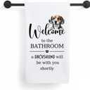 Funny Dachshund Dog Hand Towels, Gifts for Dachshund Lovers, Wiener Dog Doxie Gifts Decorative Hand Towels for Bathroom Washroom Restroom, 16x24 Inch 153-a Dachshund
