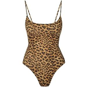 Narecte Sexy One Piece Bathing Suit for Women Tummy Control High Cut One Piece Swimsuit Womens Swim Suit M
