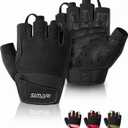 SIMARI Breathable Workout Gloves for Men & Women, Weight Lifting Gloves with Padded, Grip, Full Palm Protection, Gift for Gym Exercise, Cycling, Weightlifting Training, Fitness, Black, Pink, Size (Large)