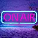 Live On Air Neon Sign - USB Powered LED Recording Light for Streaming Studio & Gaming Room Wall Decor, Cool Recording Sign Light for Streamers, Gamers & Podcast Studio Decor 15.7 * 5.8inch