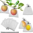 ZIFTY 25Pcs Fruit Protection Bags 6x8 Inch Wire Mesh Bags with100FT Bird Scare Tape and 30 Ties Netting Cover for Protecting Fruits and Vegetables, Plant Protectors from Animals
