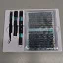 Lash Clusters Kit 320Pcs,DIY Individual Lashes Extension Kit,Lash Bond And Seal,Lash Remover For Eyelashes Extensions,Lash Applicator Tool For False Eyelash Cluster Kit At Home(3040D,D-Mix9-16mm Kit)