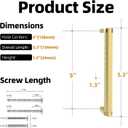 10 Pack Brushed Gold Cabinet Pulls knurled 5 Inch Hole Centers Kitchen Cabinet Handles Gold Drawer Pulls Dresser Handles