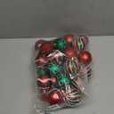 30PCS Christmas Ball Ornaments, 2.36" Red Green Christmas Balls Ornaments for Tree, Shatterproof Xmas Tree Decoration, Painting & Glittering Hanging Ball Baubles