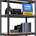 HOMEDANT House 36.2" W 5 Tier Heavy Duty Garage Shelving Adjustable Metal Rack Storage Shelves Standing Shelf Unit Organizers Pantry Closet Office Black 1Pack, 36.2"w X 16.5"d