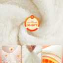 baleaf Women's Quarter Zip Sherpa Fleece Pullover Lightweight Fuzzy Winter Warm Sweatshirt with Zipper Kangaroo Pocket (White, XXL)