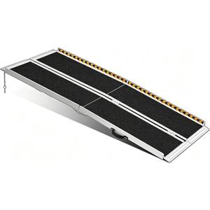Portable Wheelchair Ramp 6FT, Non-Slip Aluminum Folding Portable Ramp, Handicap Wheelchair Ramps for Home Steps, 800 LBS Capacity Wheelchair Ramp for Doorway, Homes, Threshold, Entry,Stairs