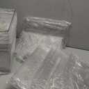 6Pack Stackable Kitchen Storage Organizer, Pantry Organizers and Storage, Clear Foods Organizer Bins with Handles, Easily Assemble for Bathroom, Kitchen, Pantry, Cabinet, Closet (Large)