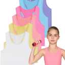 Geyoga 6 Pieces Girls Dance Tank Top Racerback Crop Top Sleeveless Dance Outfit for Ballet Hip hop Athletic wear (3-4T, Light Color)