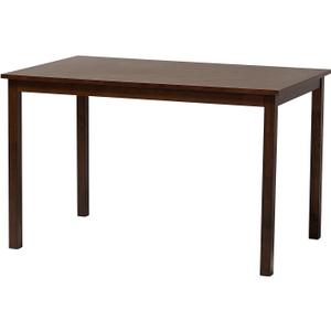 Baxton Studio Andrew Modern Dining Table, 47.75"W x 30"D X 29.5"H