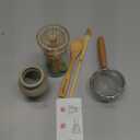 Matcha Whisk Set 5pcs  Bamboo Matcha Whisk (Chasen), Whisk Holder, Chashaku Scoop, Spoon, Fine Mesh Sifter, Starter Matcha Kit for Beginners, Tea Ceremony Gifts