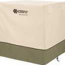 COSFLY Air Conditioner Cover for Outside Units-Durable AC Cover Water Resistant Fabric Windproof Design -Square Fits up to 36 x 36 x 39 inches (Beige)