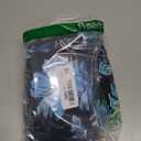 Yonique Womens Blouson Tankini Top No Bottom Loose Fit Swim Top Modest Tank Top (Small, Blue Flowers and Black)