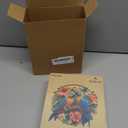 Ruikiyart Parrots Puzzle, 5MM 200 Pieces Birds Wood Puzzles Adult, Unique Shaped Round Jigsaw Puzzles Holiday Family Games for Couples (11"*11.2")