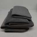 YIHOUSE Memory Foam Grey Bathroom Rug Sets 5 Piece, Ultra Absorbent Bath Mat for Bathroom - Non-Slip Machine Washable & Dry Quickly, 5 Piece Bathroom Mat Set, Dark Grey (1'8" x 3'10")