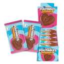 Feastables MrBeast Caramel Valentines Heart, Milk Chocolate & Creamy Caramel Filling, Cups for Adults & Kids, Chocolate Candy for Valentine Snacks, Made With Fairtrade Cocoa, 20 Count (EXP 10/30/26)