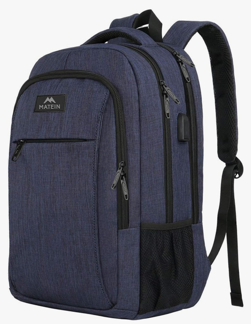 MATEIN Laptop Backpack,Slim Travel Backpack with Laptop Compartment for Men Women,College Daypack Gift Computer Bag fits 15.6 Inch Notebook, Blue