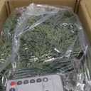 Cedar Christmas Garland with Lights for Mantle - 2 Pack Decorations 9ft Realistic Lighted Faux Pine Garlands for Xmas Home Decoration Indoor Stairs Railing Fireplace Outdoor Prelit Garland Door Decor