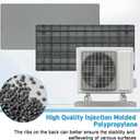 Mini Split Pad with Floor Mounting Base Kit, 38"x18"x3" Mini Split Condenser Pad for 9000-36000 BTU Ductless, Anti-Vibration Mini Split AC Pad for Outside and Floor Mounting Base for Heat Pump