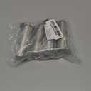 LC LICTOP Metal Furniture Legs, 4 Inch Height with 4-Hole Mounting Plate, Furniture Feet Replacement for Sofa Couch Cabinet Table Workingbench Devices, Brushed Satin Zinc Alloy, 4Pcs